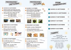 Programme Famille MJC – Septembre Octobre 2025